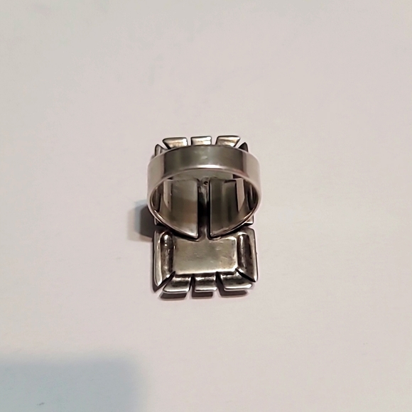 Carolyn Pollack Relios Turquoise Sterling Silver Ring sz8 - Picture 5 of 11